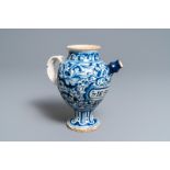 A blue and white Antwerp maiolica wet drug jar, 2nd half 16th C.