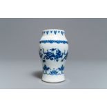 A Chinese blue and white 'dragon' vase, Transitional period