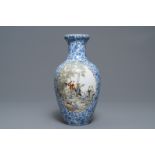 A Chinese famille rose vase, Qianlong mark, Republic, 20th C.