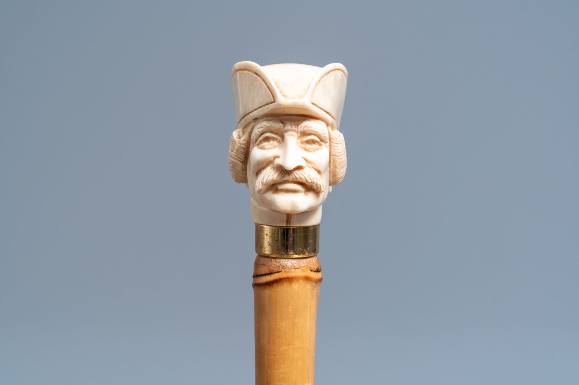 Three ivory-handled canes, 19th C. - Image 3 of 6