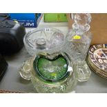 Selection of vintage glassware