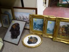 Quantity of framed pictures and prints