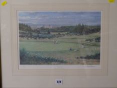 CRAIG CAMPBELL limited edition (146/500) print - titled 'Bunkered, the 17th Hole, Gleneagles',