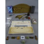 Cap, dog tags and 'Key of Heaven' prayer book formerly belong to Sapper J H Nicholson, 2197840 of
