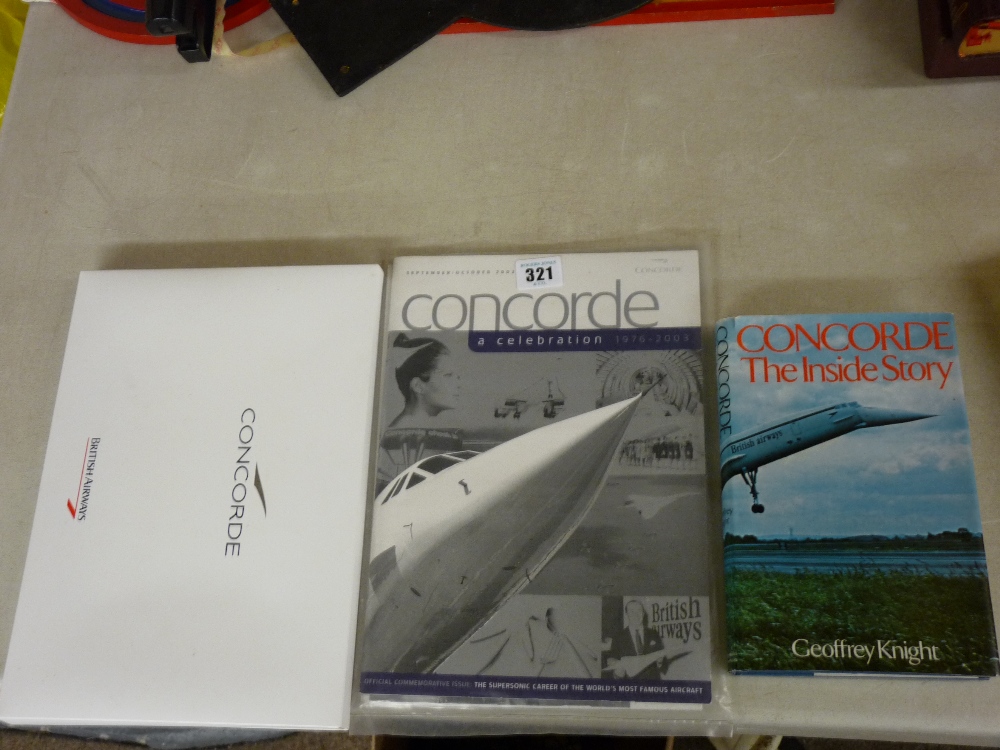 Concorde memorabilia including travel documents for May 1996, a block of twelve unseparated