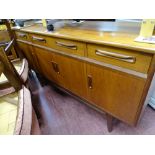 G-Plan sideboard with four drawers over four base cupboards