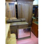 Large single door wardrobe with base drawer and a dressing table with mirror