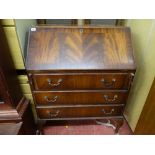 Reproduction mahogany fall front bureau