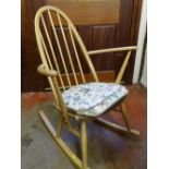 Ercol light wood rocking chair