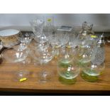 Parcel of Stuart crystal and other drinking and sundae glasses