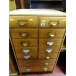 Compact chest of filing drawers