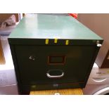 Metal single drawer filing cabinet