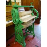 Owen Owen Ltd painted Victorian mangle