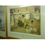 SIR WILLIAM RUSSELL FLINT unsigned limited edition (203/850) print - group study of young females in