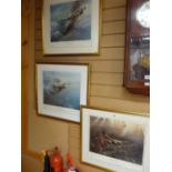 Three Battle of Britain limited edition studio stamped prints - Two FRANK WOOTTON, 'Hurricane