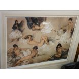SIR WILLIAM RUSSELL FLINT limited edition (39/850) group print - semi clad and naked females