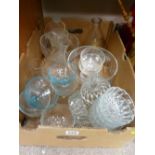 Box of mixed glassware