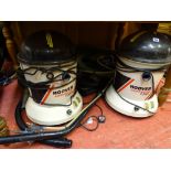 Pair of Hoover Commercial C3284 wet and dry vacuum cleaners with associated equipment E/T