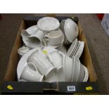 Good quantity of Dudson Armorlite white table crockery