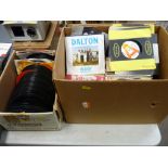 Two boxes of 45rpm records, various artists