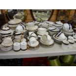 Large mixed quantity of similarly styled dinner and teaware by Aynsley, Coalport and others,
