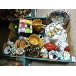 Mixed selection of decorative household crockery and porcelain etc