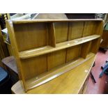 Ercol mid oak hanging wall rack