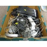 Mixed box of Panasonic and BT portable home phone systems etc