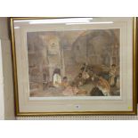 SIR WILLIAM RUSSELL FLINT unsigned limited edition (839/850) print - a group of young women in a