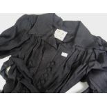 A vintage black crepe women's dress designed by Ossie Clark (size 36) Condition reports are provided