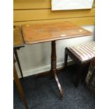 An antique mahogany tripod table Condition reports are provided on request by email only for this