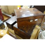 Three antique boxes Condition reports are provided on request by email only for this type of