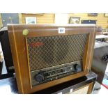 A Pye veneer cased vintage radio Condition reports are provided on request by email only for this
