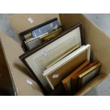 A box of picture frames Condition reports are provided on request by email only for this type of