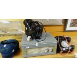 A vintage telephone, record player, camera ETC Condition reports are provided on request by email