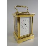 A good modern Garrard & Co brass carriage clock Condition reports are provided on request by email