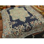Old Kashmiri wool hand stitched rug, 150 x 88cms Condition reports are provided on request by