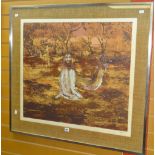 SIDNEY NOLAN limited edition (18/60) lithograph - haunting Australian outback scene with ghostly