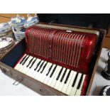 A cased Hohner Contessa accordion Condition reports are provided on request by email only for this