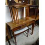 An antique style serpentine side-table with single drawer, 88cms wide Condition reports are provided