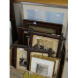 A parcel of framed pictures & prints Condition reports are provided on request by email only for