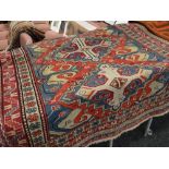A good antique multi-coloured Persian carpet, 238 x 156cms Condition reports are provided on request
