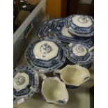 A quantity of Burleighware antique dinnerware ETC Condition reports are provided on request by email