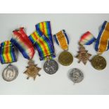 A 1914-1915 Star for Private C V Lane together with his 1914-1919 Campaign medal & 1914-1918