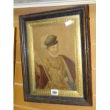 Nineteenth century watercolour of a prince or lord, inscribed verso 'Lord Dhlez??' dated 1877