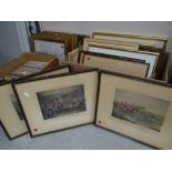 A quantity of framed prints & a series of prints AFTER J M W TURNER Condition reports are provided