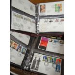 Three albums of first day covers, a parcel of table linen ETC Condition reports are provided on
