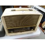 An Ekco cream encased (possibly Bakelite) radio Condition reports are provided on request by email