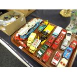 A parcel of British diecast vehicles & a quantity of Britain's lead figures ETC