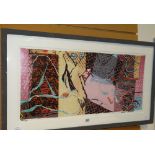 ROBERT ROSENBERG? (indistinctly signed) limited edition (24/145) colour print, abstract with